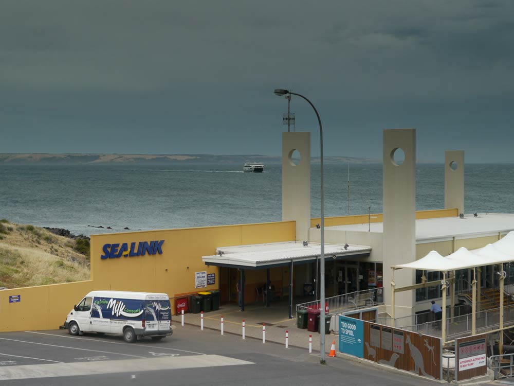 P1030950.jpg - We decided to abandon our plans to catch the ferry to Kangaroo Island - the weather was not looking great, nor was the price - $A340 return for 2 adults and a car for a 45min trip each way - perhaps worth it if you wanted to stay a few days and go Tiger Snake hunting (not killing - snakes are protected species in Oz), or just explore the island.