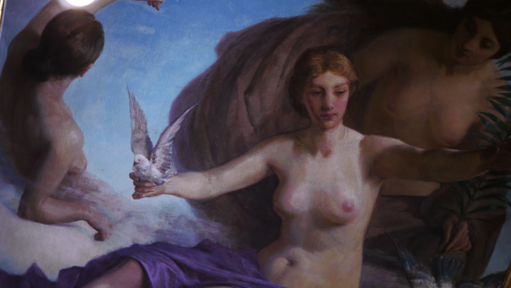 P1110264.jpg - An example of the multitude of similar ceiling paintings