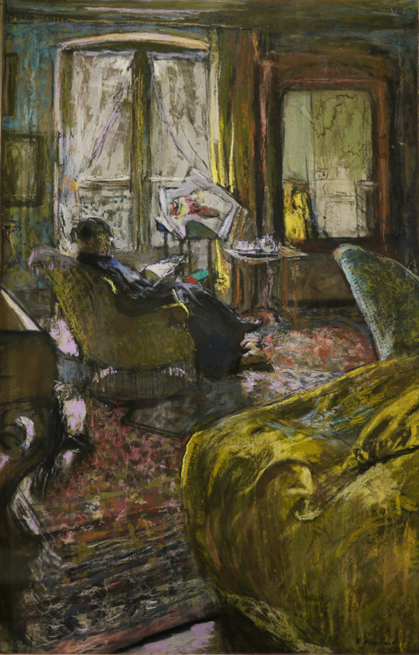 P1100790.jpg - 1910- "Interior with woman reading" by Edouard Vuillard