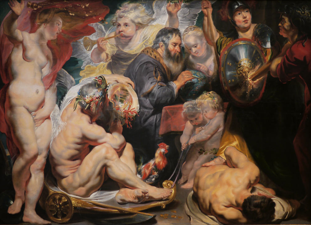 P1100344.jpg - 1617 - Jacob Jordaens "Allegory on Science. Minerva and Cronus protect Science against Ignorance and Envy "
