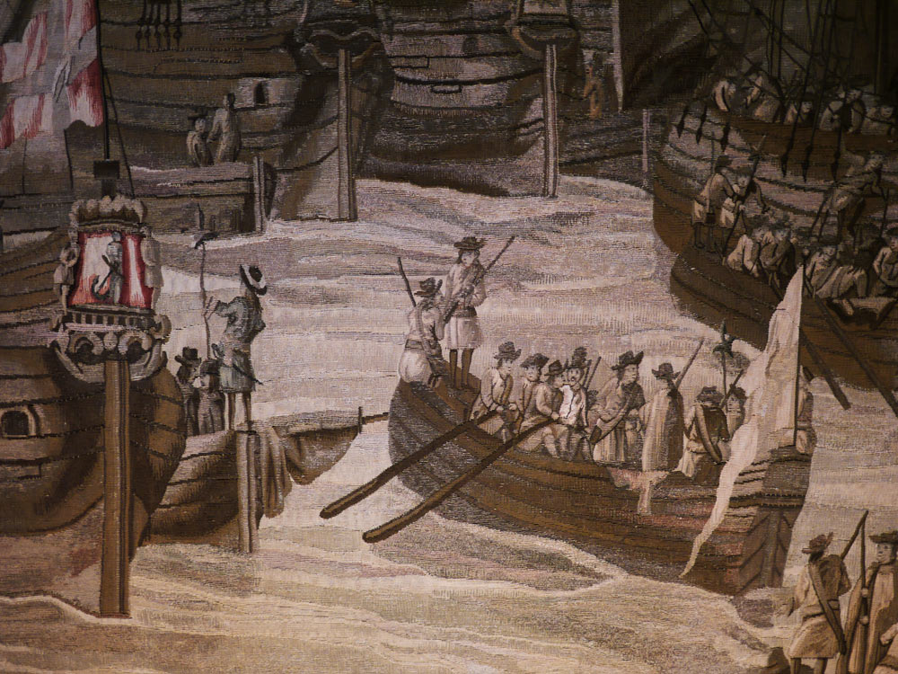 P1110575.jpg - Detail in the Rosenborg tapestry wall murals