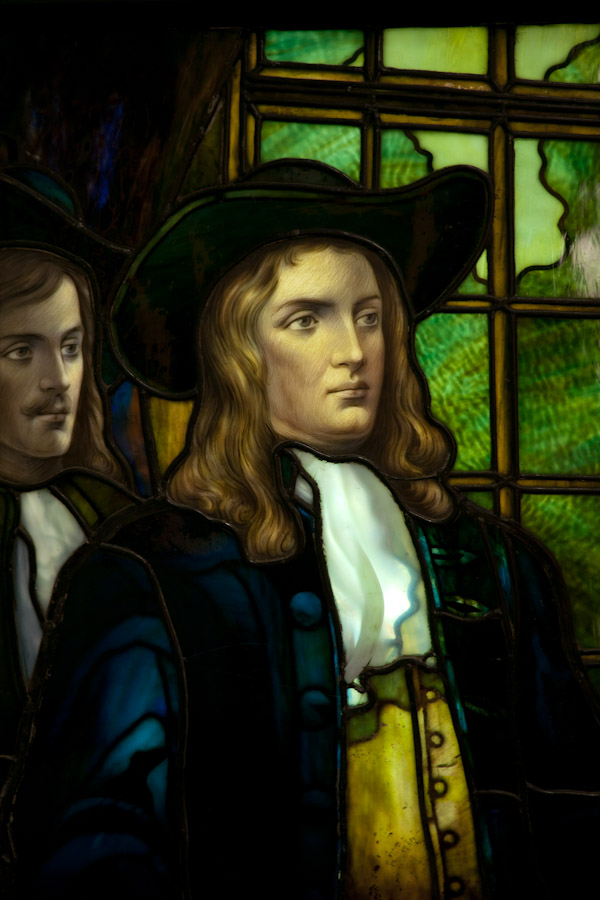 P1150378-1.JPG - William Penn. Leadlight by Frederick Lamb. ca1908
