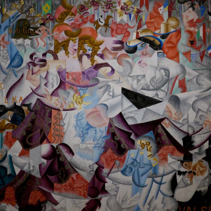 P1140210-1.JPG - Dynamic hieroglyptic of the night club Bal Tabarin. Severini. 1912.