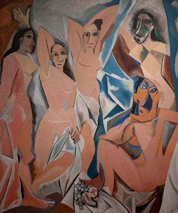 P1140223-1.JPG - Les demoiselles d'Avignon. (Barcelona brothel).Picasso. 1907.