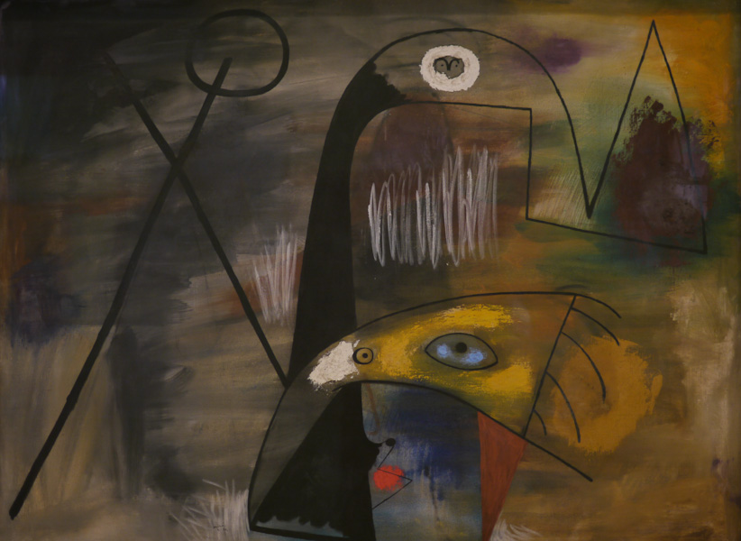 P1150033-1.JPG - Man, woman and child. Joan Miro. 1931