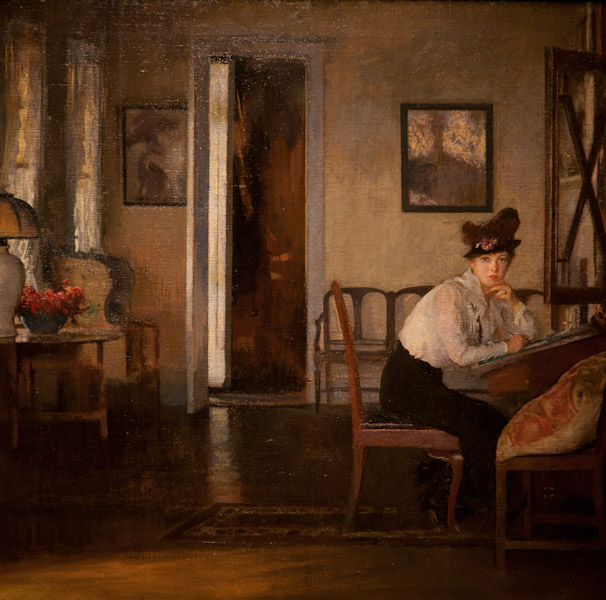 P1150165-1.JPG - Girl writing. Edmund Tarbell. 1917