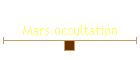 Mars occultation